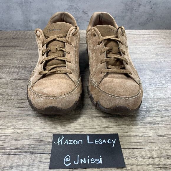 Skechers~Women’s~Tan Memory Foam Relaxed Fit Air-Cooled Shoes~Size 9.5M - Picture 3 of 8